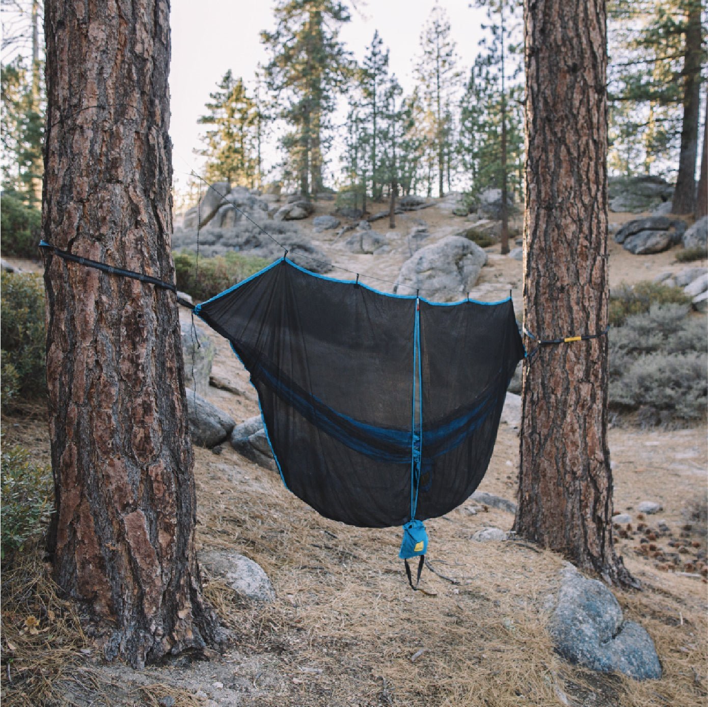 Our Wise Owl hammock bug net is compatible with our hammocks.
