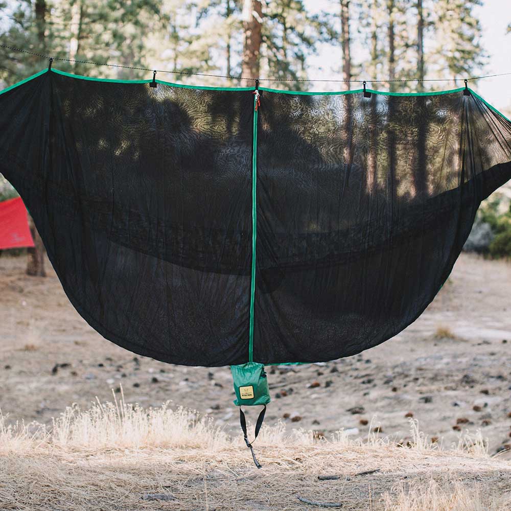 Keep insects away while backpacking outdoors.