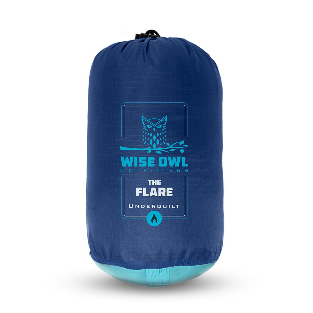 Stay warm while winter hammocking with a hammock underquilt.