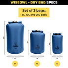 Blue Dry Bag Set