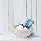 Beach towels in basket
