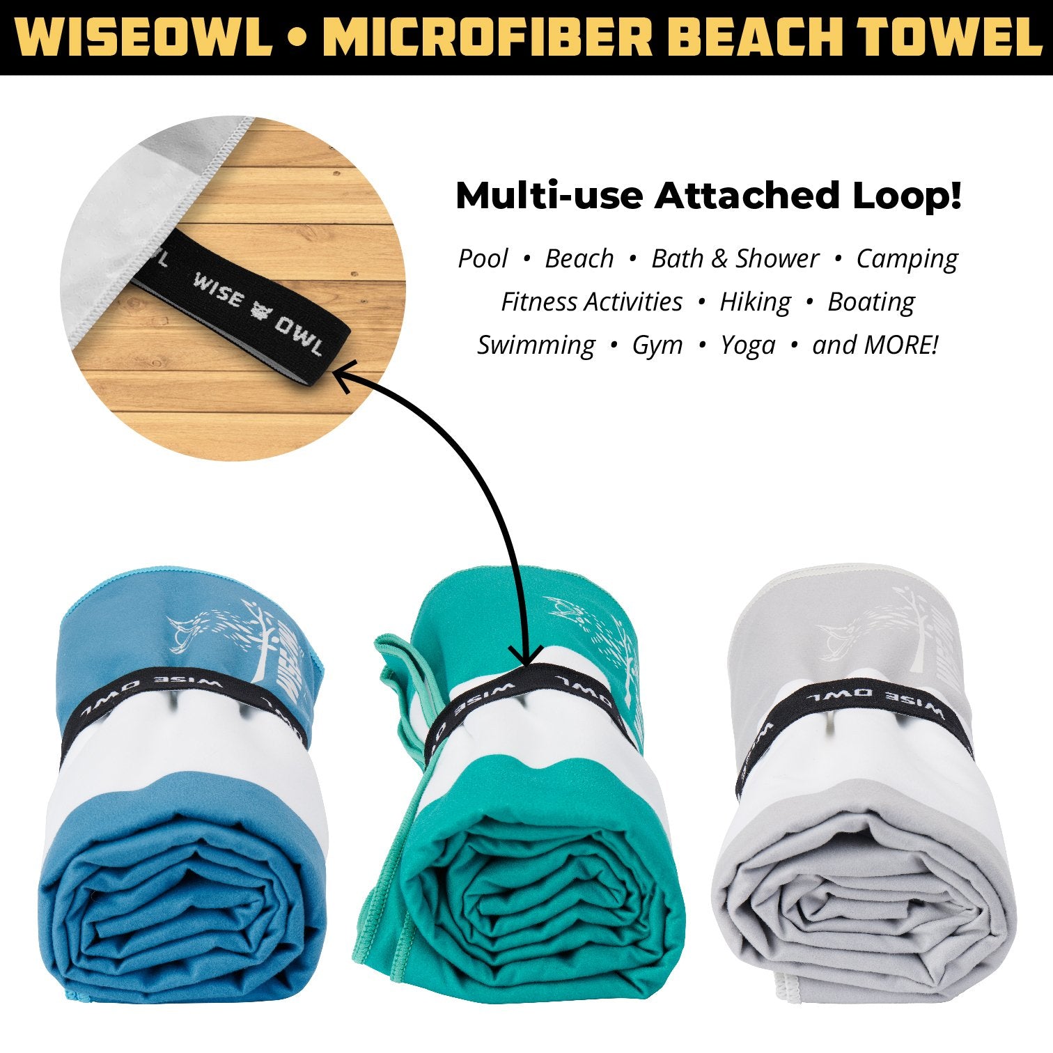 Multi use Microfiber Beach Towel