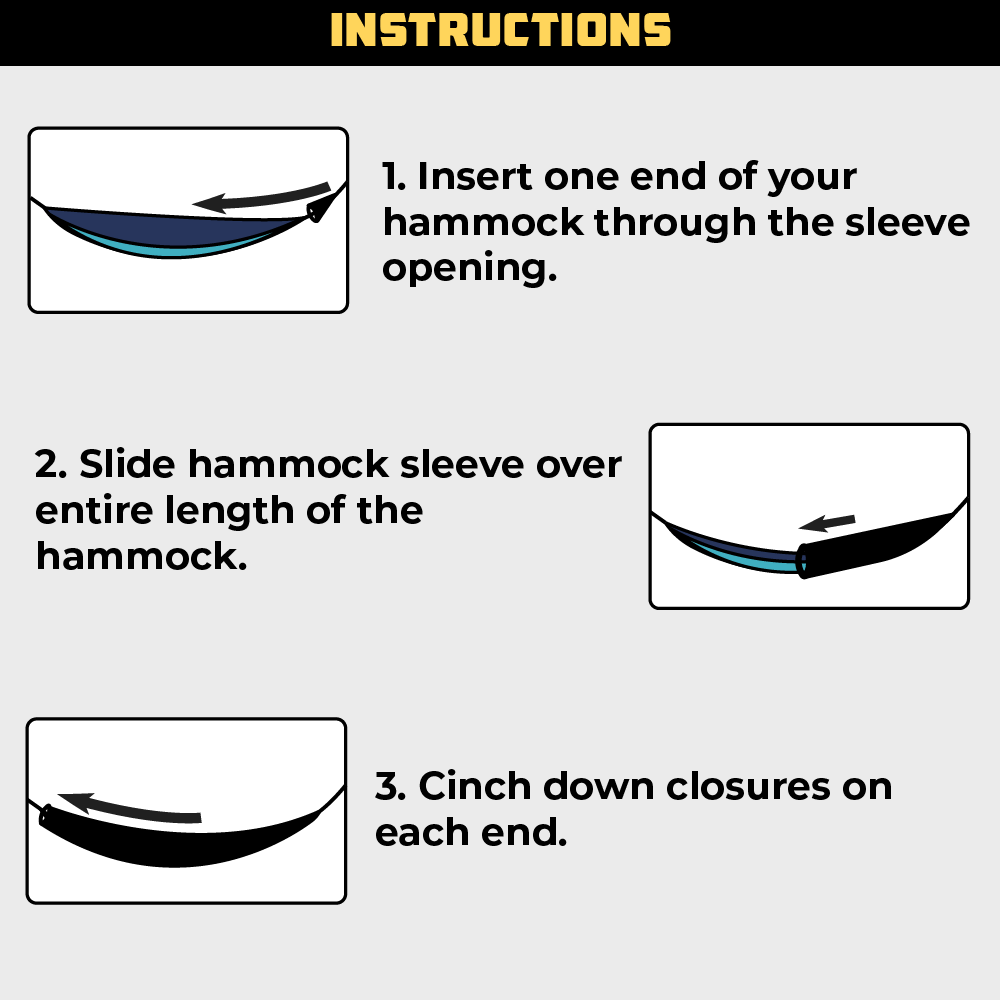 Hammock Sleeve Instructions