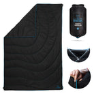 Keep yourself warm with a camping blanket while backpacking. 