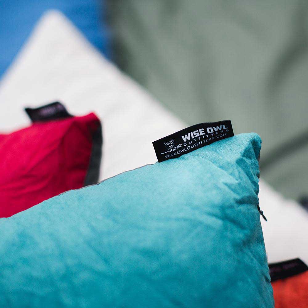 Camping pillows are useful when staying overnight in a tent.