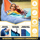 Hammock underquilts will keep you warm while backpacking.