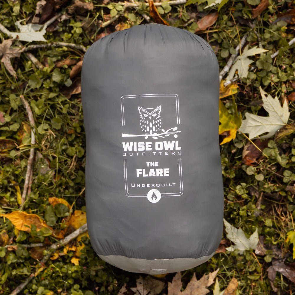 The hammock underquilt is perfect for winter hammocking.